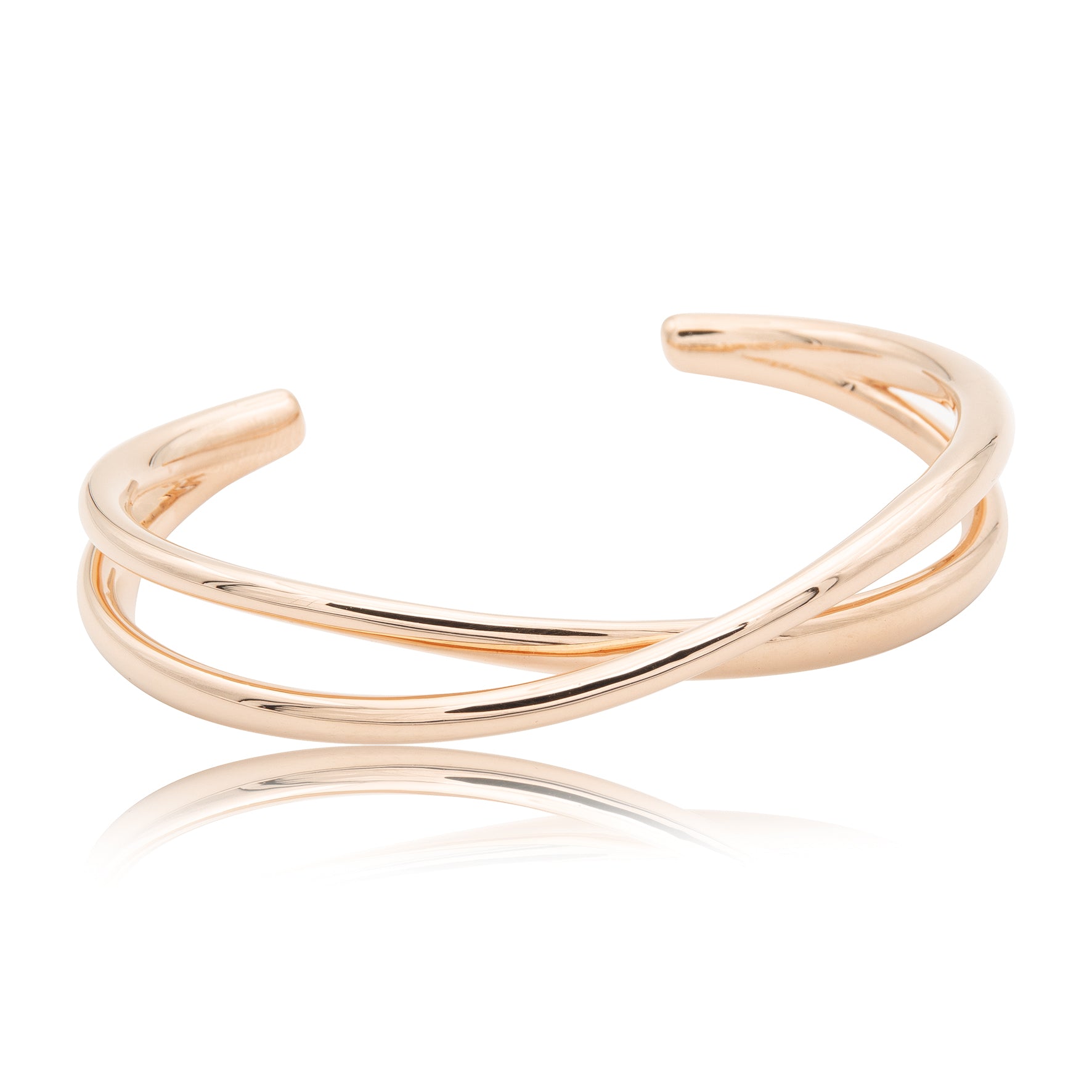Gesloten armband "kruis" 925/-