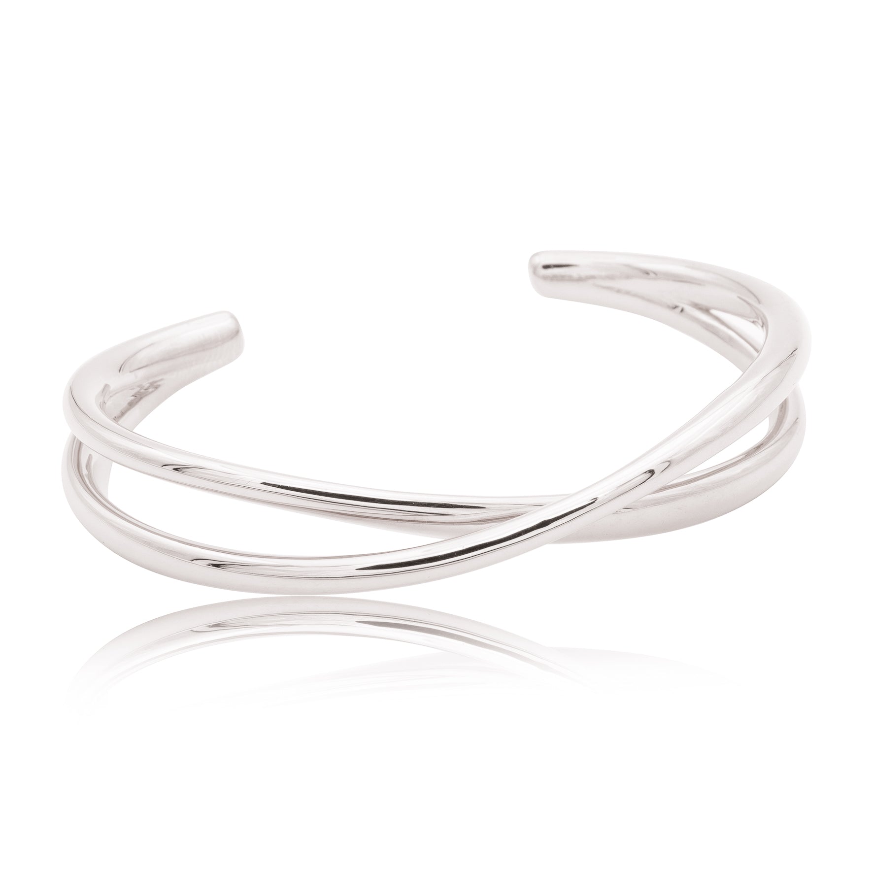 Gesloten armband "kruis" 925/-